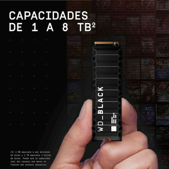 Western Digital Black SN850X With Heatsink SSD 8TB M.2 NVMe PCI Express 4.0