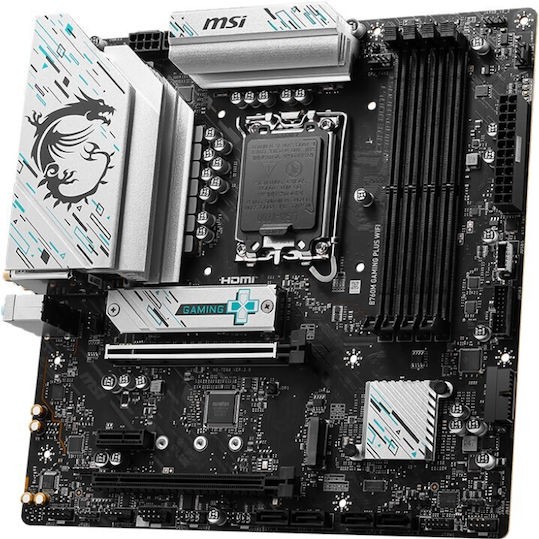 MSI B760M Gaming Plus WIFI Motherboard Micro ATX με Intel 1700 Socket 911-7D99-017 7D99-017R