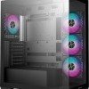 Deepcool CG580 4F Gaming Midi Tower Κουτί Υπολογιστή με Πλαϊνό Παράθυρο και ARGB Φωτισμό Μαύρο