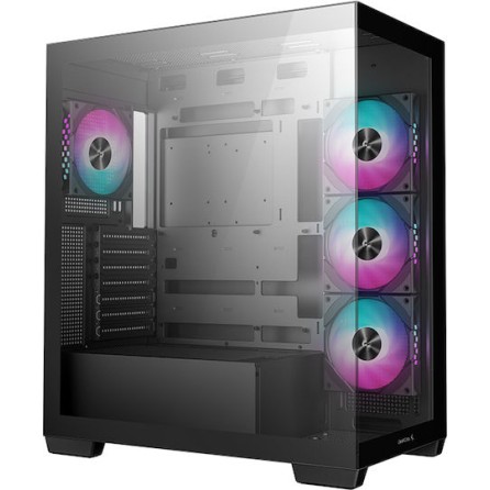 Deepcool CG580 4F Gaming Midi Tower Κουτί Υπολογιστή με Πλαϊνό Παράθυρο και ARGB Φωτισμό Μαύρο