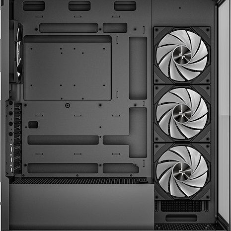 Deepcool CG580 4F Gaming Midi Tower Κουτί Υπολογιστή με Πλαϊνό Παράθυρο και ARGB Φωτισμό Μαύρο