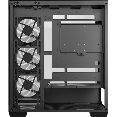 Deepcool CG580 4F Gaming Midi Tower Κουτί Υπολογιστή με Πλαϊνό Παράθυρο και ARGB Φωτισμό Μαύρο