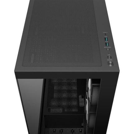Deepcool CG580 4F Gaming Midi Tower Κουτί Υπολογιστή με Πλαϊνό Παράθυρο και ARGB Φωτισμό Μαύρο