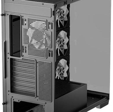 Deepcool CG580 4F Gaming Midi Tower Κουτί Υπολογιστή με Πλαϊνό Παράθυρο και ARGB Φωτισμό Μαύρο