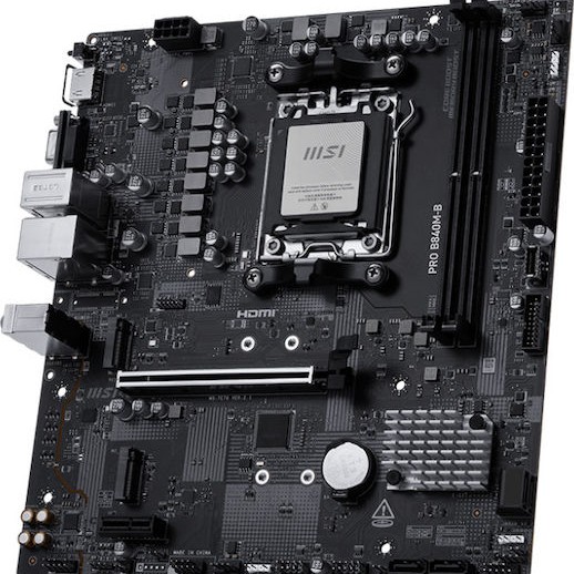 MSI PRO B840M-B Motherboard Micro ATX με AMD AM5 Socket 7E76-002R