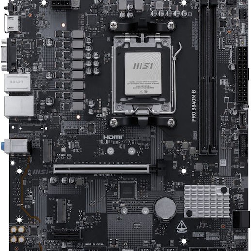 MSI PRO B840M-B Motherboard Micro ATX με AMD AM5 Socket 7E76-002R