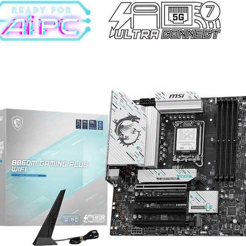 MSI B860M Gaming Plus WIFI Motherboard Micro ATX με Intel 1851 Socket
