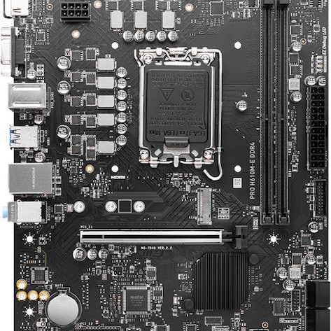 MSI PRO H610M-E DDR4 Motherboard Micro ATX με Intel 1700 Socket