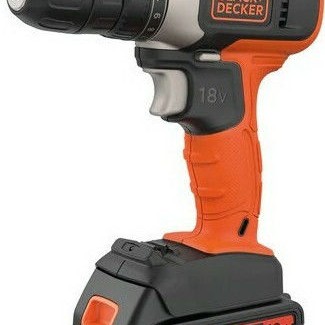 Black & Decker Δραπανοκατσάβιδο Μπαταρίας 18V 1x1.5Ah