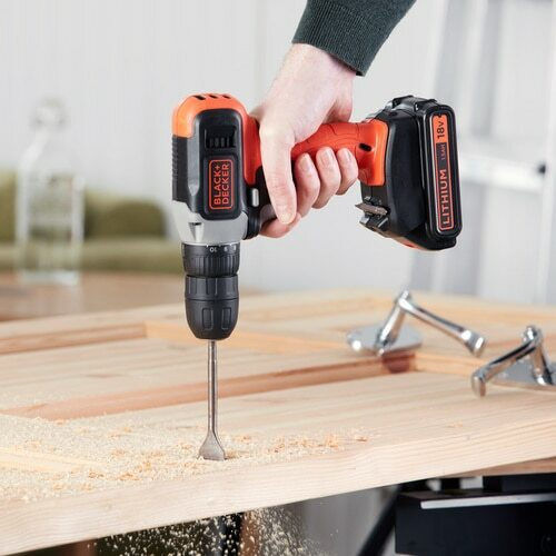 Black & Decker Δραπανοκατσάβιδο Μπαταρίας 18V 1x1.5Ah