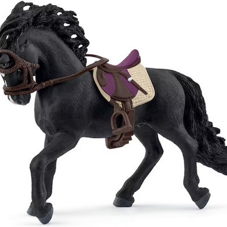 Μινιατούρα Άλογο Καθαρόαιμος Ισπανικός Επιβήτορας Σέλα Χαλινάρι Schleich-s #sc42707