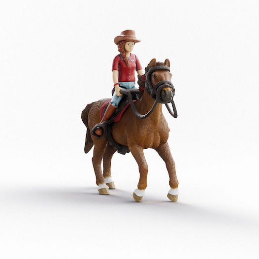 Schleich-S Παιχνίδι Μινιατούρα Horse Club Hannah & Cayenne για 5+ Ετών