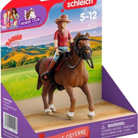 Schleich-S Παιχνίδι Μινιατούρα Horse Club Hannah & Cayenne για 5+ Ετών