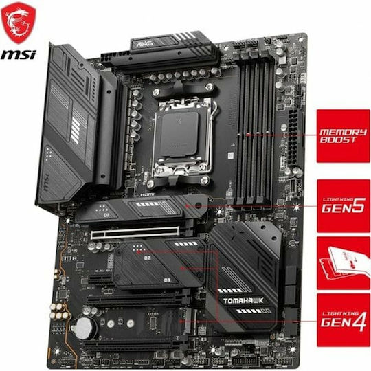 MSI MAG X670E Tomahawk WIFI Motherboard ATX με AMD AM5 Socket 7E12-001R