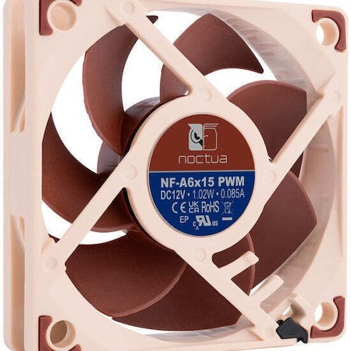 Noctua NF-A6x15 PWM Case Fan 60mm με Σύνδεση 4-Pin Καφέ