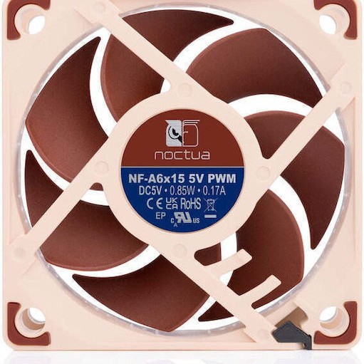 Noctua Case Fan 60mm με Χωρίς Led Φωτισμό και Σύνδεση 4-Pin PWM Καφέ