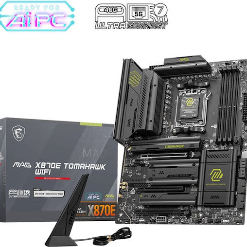 MSI MAG X870E Tomahawk WIFI Motherboard ATX με AMD AM5 Socket 7E59-004R