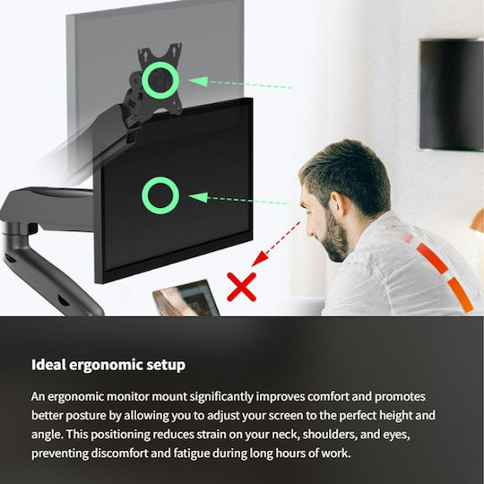 Icy Box Βάση Γραφείου Οθόνης έως 32