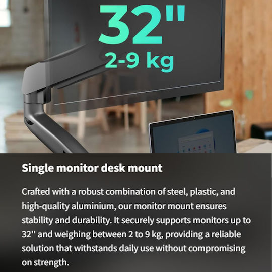 Icy Box Βάση Γραφείου Οθόνης έως 32