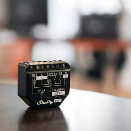 Shelly Smart Ενδιάμεσος Διακόπτης με Wi-Fi και Bluetooth