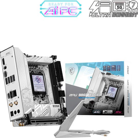 MSI MPG B860I EDGE TI WIFI Motherboard Mini ITX με Intel 1851 Socket 7E43-001R