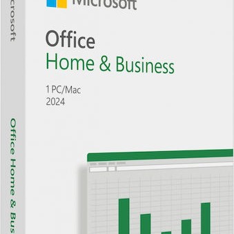 Microsoft Office Home & Business 2024 Αγγλικά συμβατό με Mac/Windows για 1 Χρήστη Eurozone Medialess P8