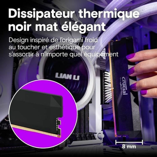 Crucial Pro DDR5 32GB RAM με 2x16GB Modules και Ταχύτητα 6400 για Desktop