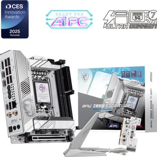 MSI MPG Z890I EDGE TI WIFI Motherboard Mini ITX με Intel 1851 Socket