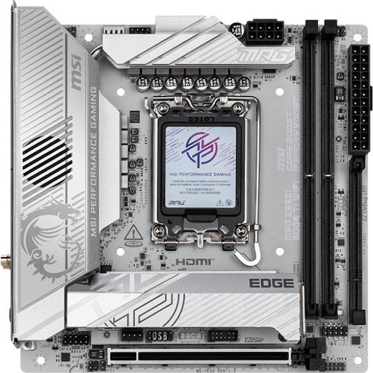 MSI MPG Z890I EDGE TI WIFI Motherboard Mini ITX με Intel 1851 Socket