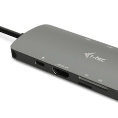 i-tec USB-C Docking Station με HDMI 4K PD Ethernet Γκρι (C31NANODOCKLANPD)