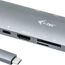 i-tec USB-C Docking Station με HDMI 4K PD Ethernet Γκρι (C31NANODOCKLANPD)