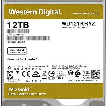 Western Digital Gold 12TB HDD Σκληρός Δίσκος 3.5