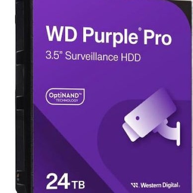 Western Digital Surveillance 24TB HDD Σκληρός Δίσκος 3.5
