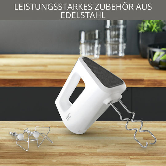 Krups 3 Mix 4000 Μίξερ Χειρός Λευκό