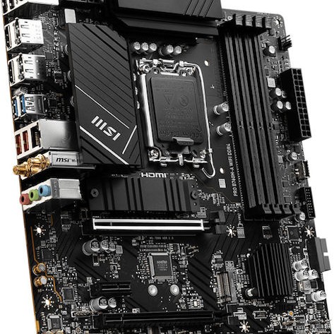 MSI Pro B760M-A WIFI DDR4 Motherboard Micro ATX με Intel 1700 Socket 7D99-001R