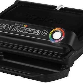 Tefal Optigrill Επιτραπέζια Ηλεκτρική Ψησταριά Σχάρας 2000W με Καπάκι και Ρυθμιζόμενο Θερμοστάστη 30x22.9εκ.
