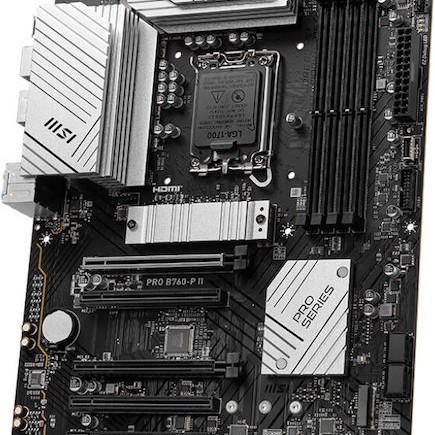 MSI PRO B760-P II Motherboard ATX με Intel 1700 Socket 7E29-002R
