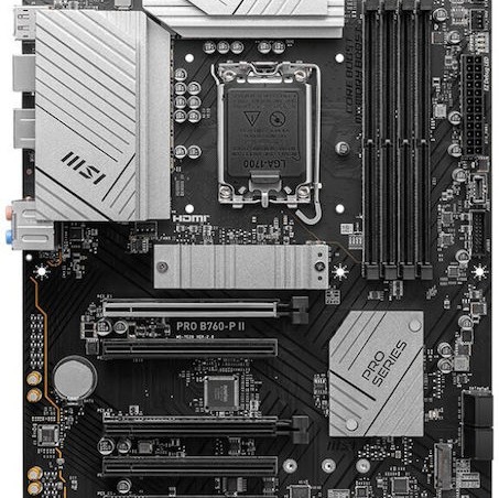 MSI PRO B760-P II Motherboard ATX με Intel 1700 Socket 7E29-002R