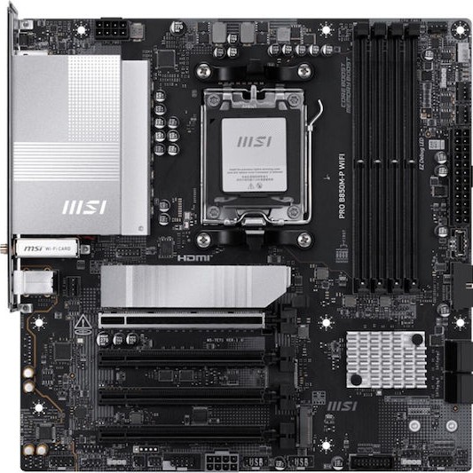 MSI Pro B850M-P Wifi Motherboard Micro ATX με AMD AM5 Socket 7E71-001R