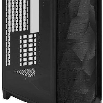 Fractal Design Meshify 3 TG Light Tint Gaming Midi Tower Κουτί Υπολογιστή με Πλαϊνό Παράθυρο Μαύρο