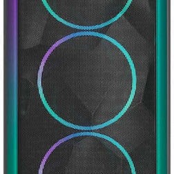 Fractal Design Meshify 3 Ambience Pro RGB Light Tint Gaming Midi Tower Κουτί Υπολογιστή με Πλαϊνό Παράθυρο Μαύρο