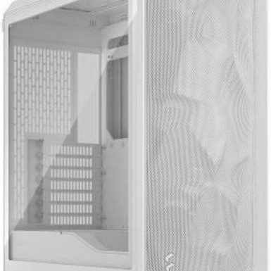 Fractal Design Meshify 3 TG Clear Tint Gaming Midi Tower Κουτί Υπολογιστή με Πλαϊνό Παράθυρο Λευκό