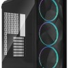 Fractal Design Meshify 3 RGB TG Light Tint Gaming Midi Tower Κουτί Υπολογιστή με Πλαϊνό Παράθυρο Μαύρο