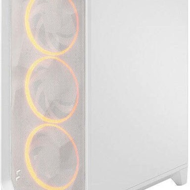 Fractal Design Meshify 3 RGB TG Clear Tint Gaming Midi Tower Κουτί Υπολογιστή με Πλαϊνό Παράθυρο Λευκό