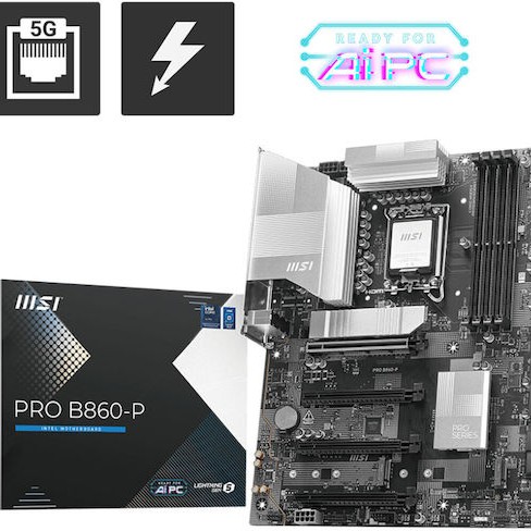 MSI Pro B860-P Motherboard ATX με Intel 1851 Socket PRO_B860-P 7E41-002R