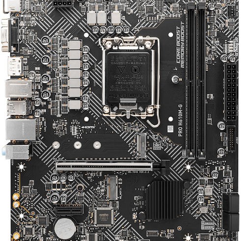 MSI Pro H610M-G Motherboard Micro ATX με Intel 1700 Socket 7D46-075R