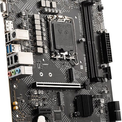 MSI Pro H610M-G Motherboard Micro ATX με Intel 1700 Socket 7D46-075R