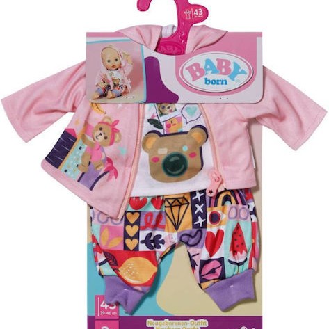 ZAPF Creation Baby Born Ρουχαλάκια Newborn Outfit 43 εκ.