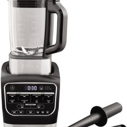 Ninja Foodi Blender & Soup Maker Μπλέντερ για Smoothies με Γυάλινη Κανάτα 1.7lt 1000W Μαύρο