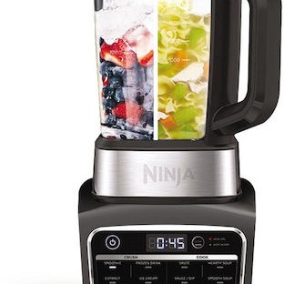 Ninja Foodi Blender & Soup Maker Μπλέντερ για Smoothies με Γυάλινη Κανάτα 1.7lt 1000W Μαύρο